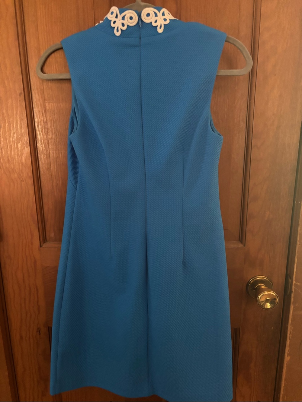 NWOT Vince Camuto Blue Soutache Embroidered Shift Dress Size 2 - Picture 5 of 7